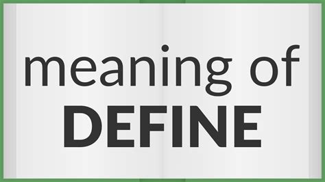 define meaning  define youtube