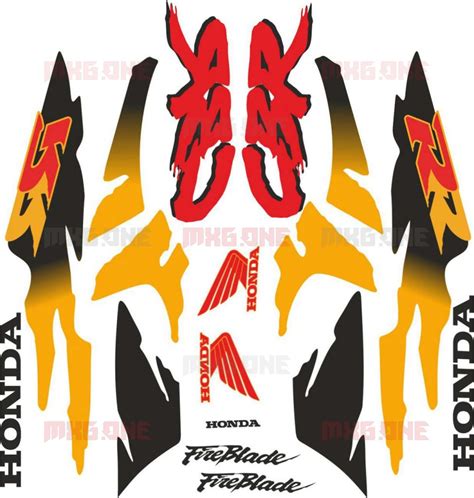 Honda CBR 900 RR 1993 1994 FULL Decals Set MXG ONE Best Moto Decals