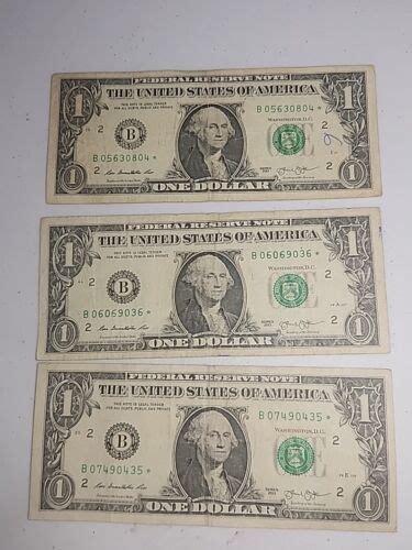 B Star Notes Duplicated Serial Number Dollar Bills Are