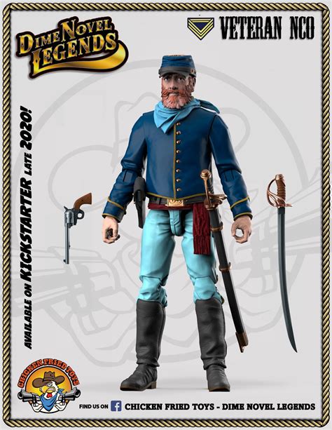 Chicken Fried Toys Dime Novel Legends The Cavalry Kickstarter