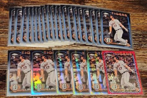 2024 Topps Chrome Andre Lipcius RC Lot X26 Prism X3 Refractor X2