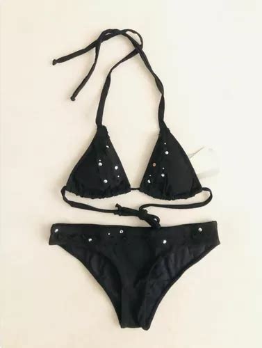 Bikini Negro Con Estoperoles Marca Touché Original Envío gratis