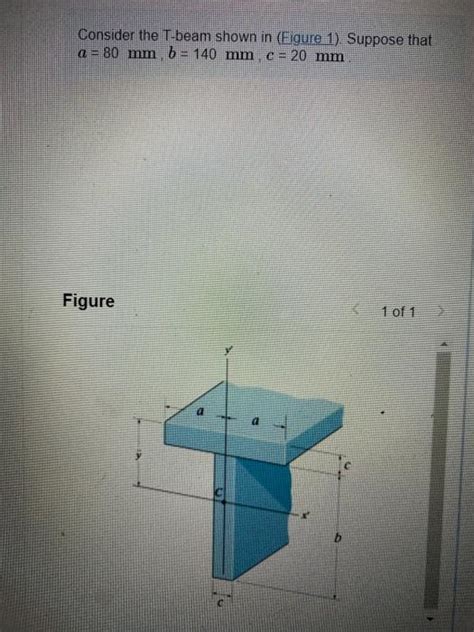 Solved Consider The T Beam Shown In Figure Suppose That Chegg