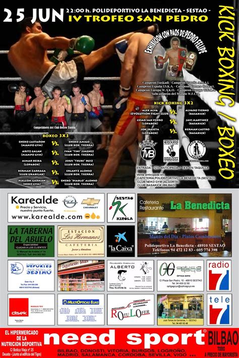 Velada Mixta De Kick Boxing Y Boxeo Amateur En Sestao Bizkaia Junio Spaceboxing
