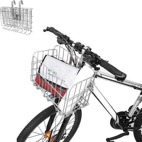 Buy Enkrio Folding Bike Basket Metal Wire Front Bicycle Baskets Front