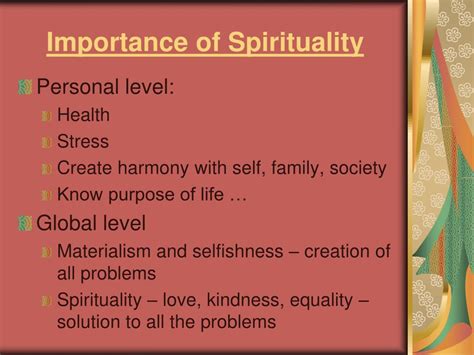 PPT Importance Of Spirituality In Life PowerPoint Presentation Free