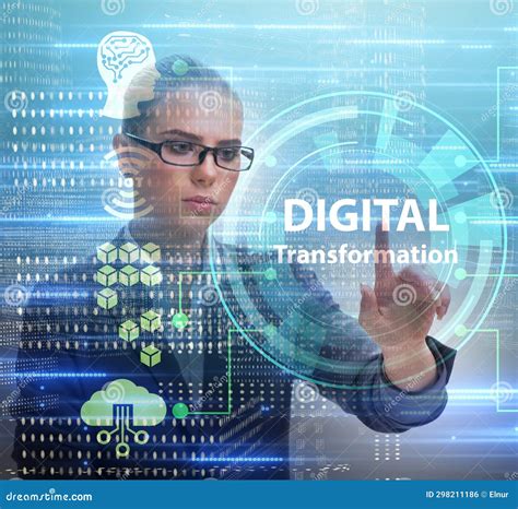 Digital Transformation And Digitalization Technology Concept Stock