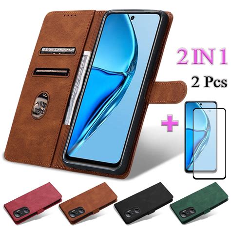 IN Infinix Hot G X X B X C Skin Feel Flip Leather Phone Case With Curved