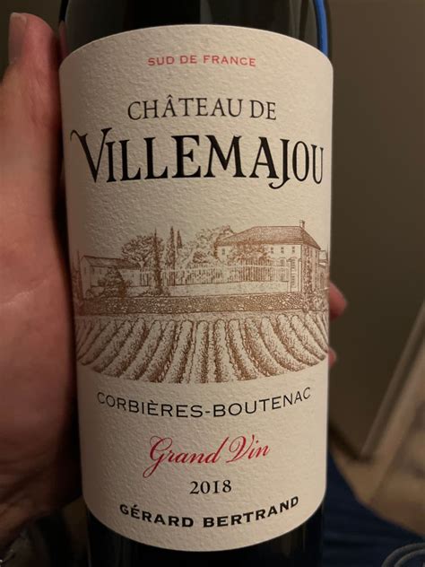 Ch Teau De Villemajou Corbi Res Boutenac Grand Vin France