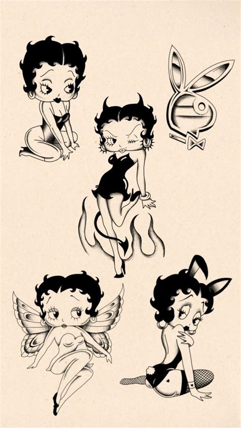 Pin By Cherish Brady On Tattoos Betty Boop Tattoos Betty Boop Betty