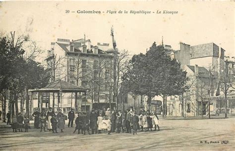 Colombes Colombes Place De La Republique Kiosque Carte Postale