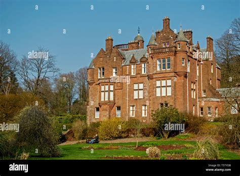 Springtime view of Threave House at Threave Gardens, Castle Douglas ...