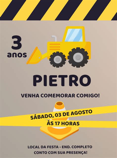 Convite Anivers Rio Trator John Deere Edite Gr Tis Nosso Editor