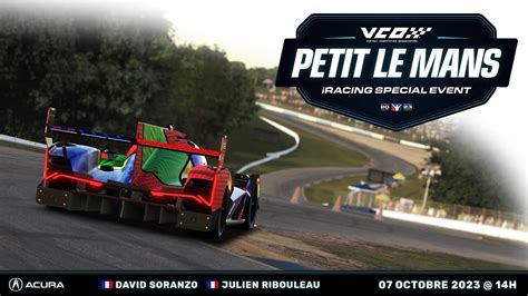 IRacing Petit Le Mans 2023 Avec David En Acura GTP Superbe Endurance