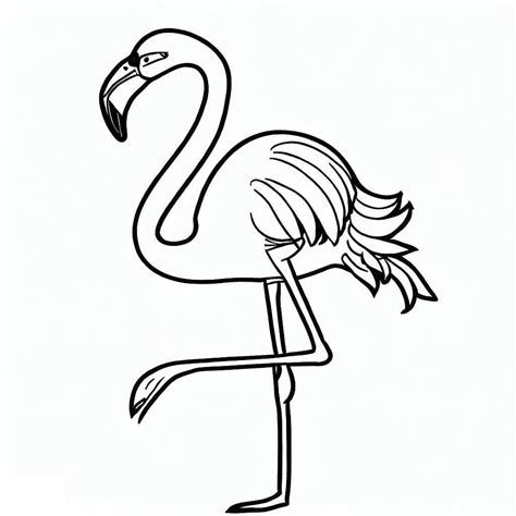 Stolzer Flamingo Ausmalbilder Kostenlos Herunterladen Ausdrucken Oder