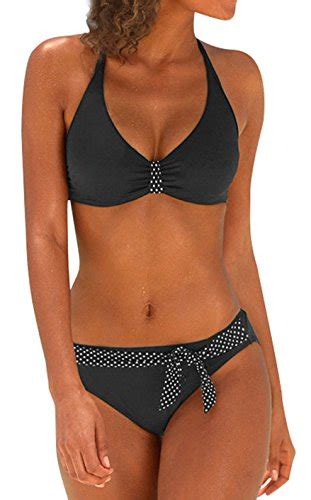 Upopby Women S Sexy Padded Push Up Bikini Set Halter Bathing Suits Two Pieces Swimsuit Swimwear
