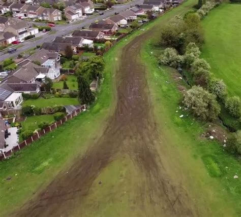 Drone Footage Shows Aftermath Left At Park After Travellers Ordered To