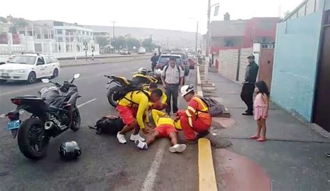 Miembro Del Cuerpo De Salvataje Resulta Herido Tras Chocar Motocicleta