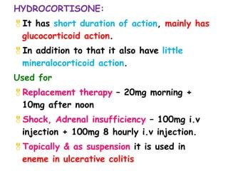 ADRENAL HORMONES ITS PREPARATIONS PPT