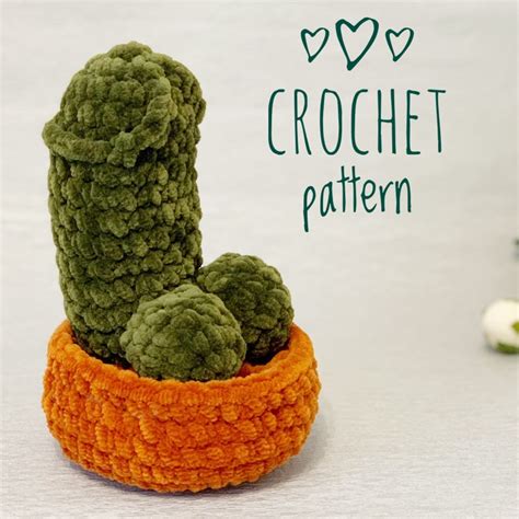 Easy Crochet Pattern Pdf Penis Cactus Amigurumi Funny Plush Inspire