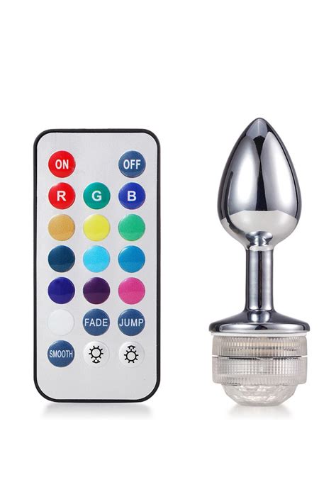Miu Shopping Uzaktan Kumandalı Değiştirilebilir Renkli LED Anal Plug Orta Boy Ap02nr Fiyatı