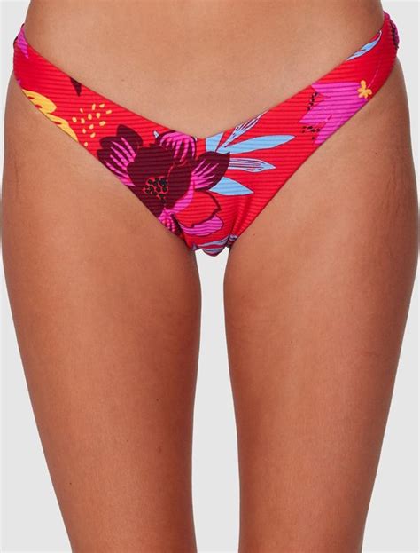 Bol Seafolly On Vacation V High Cut Rio Dames Bikinibroekje Bikini Broek Sexy Rood