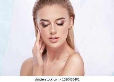 Cute Blonde Girl White Background Wearing Stock Photo Shutterstock