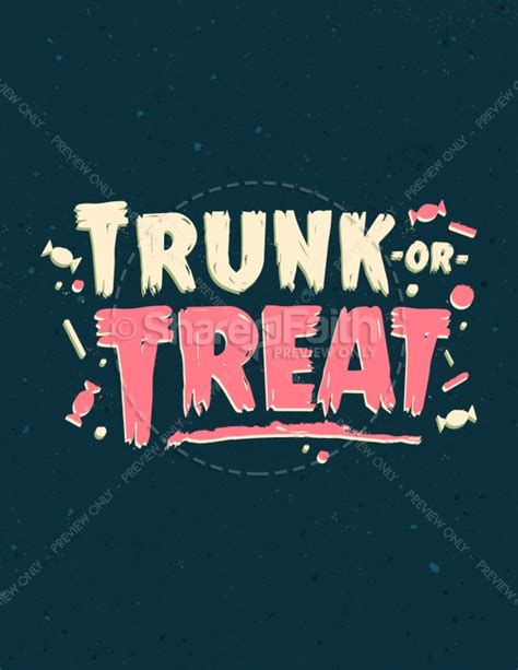 Trunk Or Treat Harvest Festival Flyer Template Clover Media