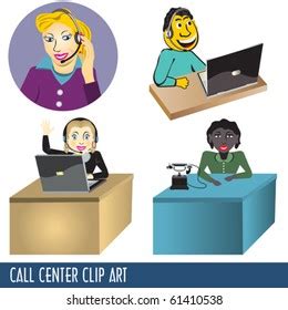 Call Center Clip Art Stock Vector (Royalty Free) 61410538 | Shutterstock