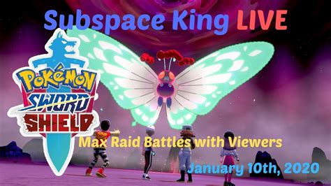 Max Raid Battles With Viewers Pokemon Shield Livestream With