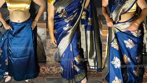 Silk Saree Draping For Beginners Silk Saree Draping Open Pallu