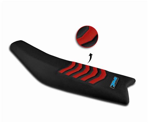 Funda De Asiento Rieju Negra Humps Arrow Rojos JM Fundas