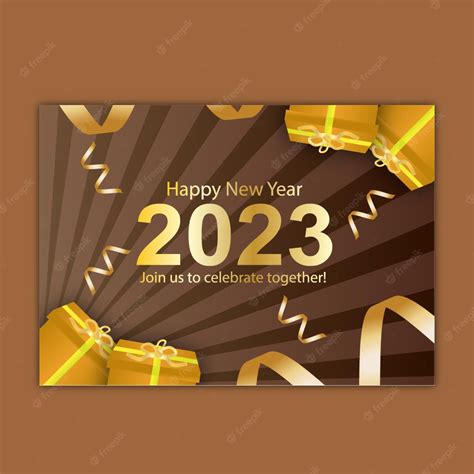 Premium Vector | 2023 card template