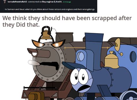 Boy engines Q And A #4 by Davidthecarlover on DeviantArt