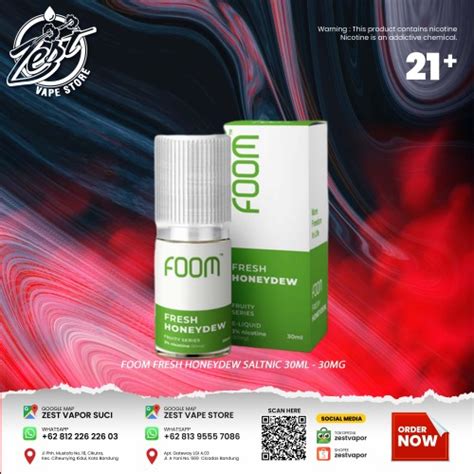 Foom Fresh Honeydew Toko Vape Murah