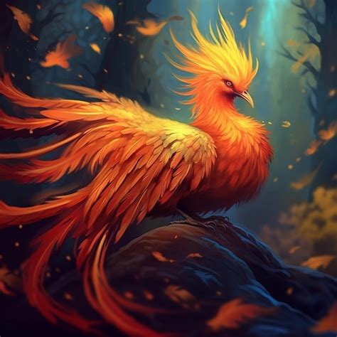 Premium Ai Image A Beautiful Majestic Phoenix Bird