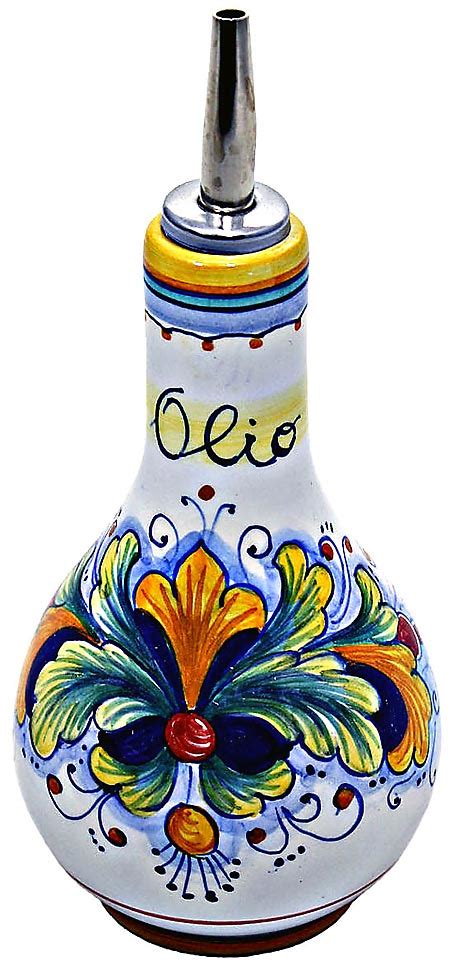 Italian Ceramic Olive Oil Bottle Dispenser