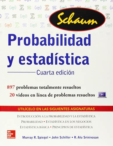 Librer A Morelos Probabilidad Y Estadistica Serie Schaum