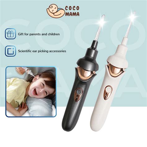 Electric Vacuum Ear Cleaner Soft Spoon Head Charging Ear Wax Removal