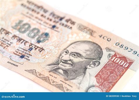 One Thousand Rupee Note Indian Currency Stock Photo Image Of