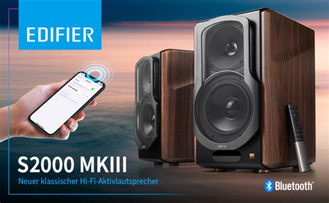 Edifier S2000MKIII 2.0 Active Bluetooth Bookshelf Speaker, Near Field ...