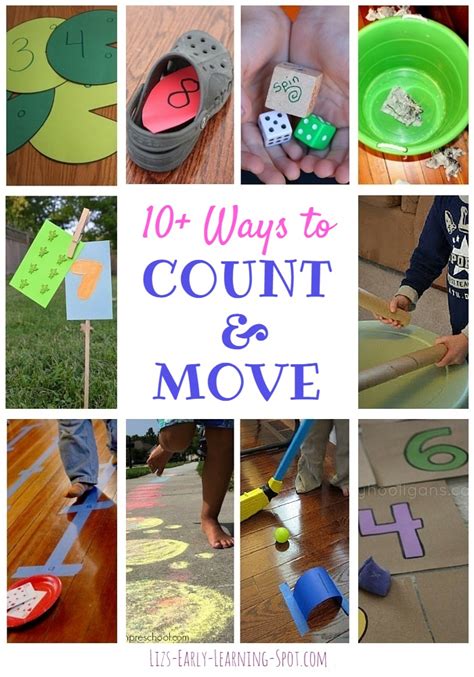 10 Ways to Count and Move | Liz's Early Learning Spot