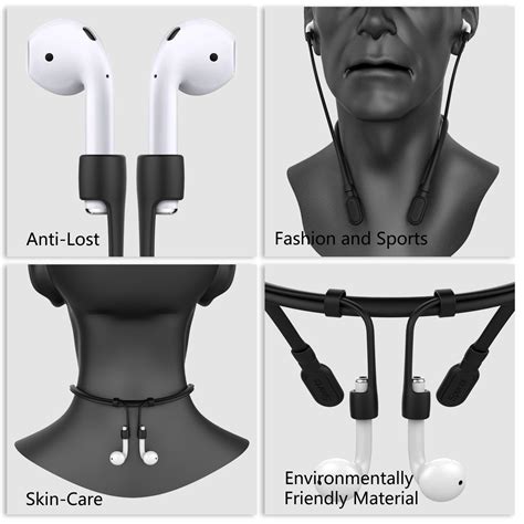 Gogosodu Compatible Airpods Strap Silicone Anti Lost Wire Cable