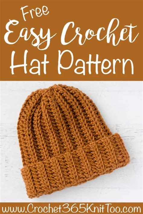 Ribbed Wonder: An Easy Crochet Hat - Crochet 365 Knit Too