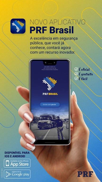 Polícia Rodoviária Federal lança aplicativo PRF Brasil Polícia