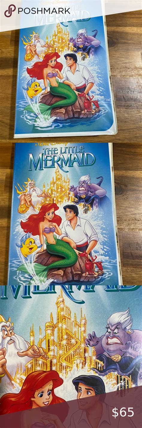 Disney The Little Mermaid Black Diamond Banned Cover Vhs