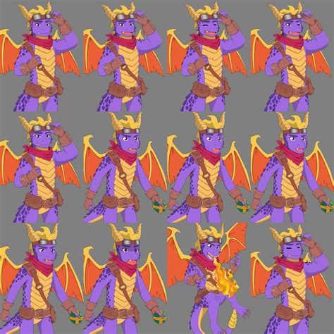 Adult Spyro Expressions by Fantasygerard2000 on DeviantArt