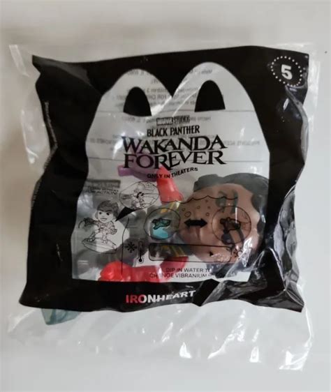 2022 MCDONALDS HAPPY Meal Toy Black Panther Wakanda Forever 5