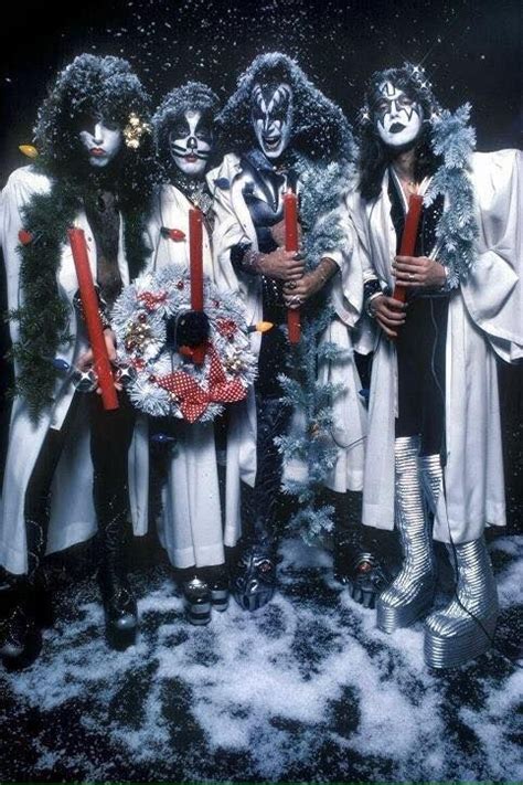 Kiss Band Christmas Photo Shoot