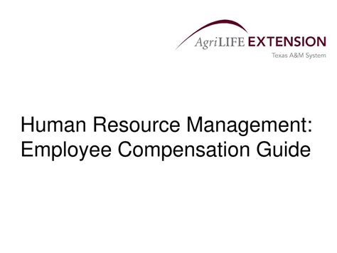 Ppt Human Resource Management Employee Compensation Guide Powerpoint Presentation Id3275499